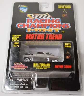 1996 ГОНКИ ЧЕМПИОНОВ НОВОМ #2 1951 ХРОМ STUDEBAKER 1:60 МАСШТАБ В ЗАВОДСКОЙ УПАКОВКЕ - Изображение 1 из 2