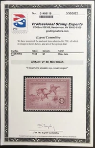 TangStamps: Federal Duck Stamp #RW2 MNH 2022 PSE Graded 80 VF SMQ $650 - Picture 1 of 3