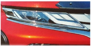 Fit For Mitsubishi Pajero Sport 2019-20 Chrome Head Lamp Light Cover Trim 1Pair - Picture 1 of 2