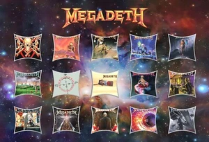 Megadeth Discography 13"x19" Borderless Album Cover Poster Print - Picture 1 of 1