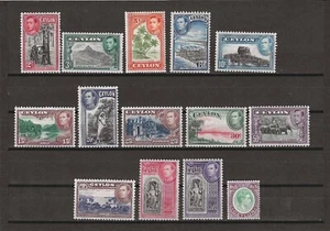 CEYLON 1938/49 SG 386c/397a MINT - Picture 1 of 2