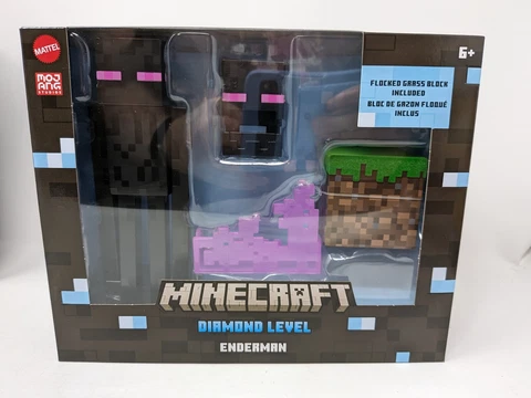 Minecraft Diamond Level ENDERMAN Figure Set Cover