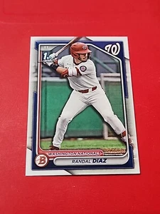 2024 Bowman Draft Paper Base BD-199 Randal Diaz Washington Nationals - Picture 1 of 2