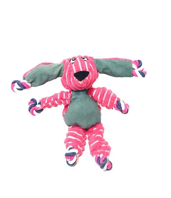 Kong Nudos Flojos Conejito Pequeño/Mediano Chirriante Cuerda Tirar y Lanzar Juguete para Perro  Foto 1 de 4