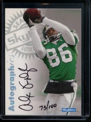 1997 Skybox Premium Autographics Century /100 Alex Van Dyke Auto NY Jets - Image 1 of 2