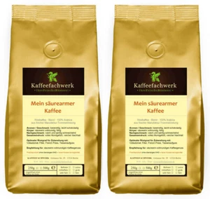 Mein säurearmer Kaffee 2x500g ♥ 1kg Bohnen oder gemahlen vom Kaffeefachwerk - Bild 1 von 6