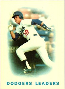 1986 Topps Tiffany Set Break #696 Dodgers Leaders - Near Mint - Free shipping