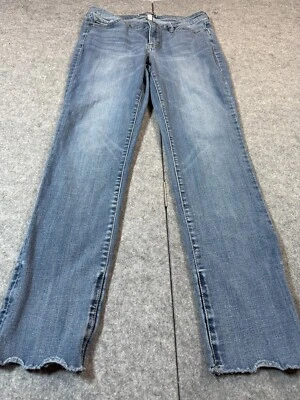 Code Bleu Crop Jeans Women 10 Blue Denim Cotton Low Rise Zip Fly 5-Pocket Design - Image 1 of 4