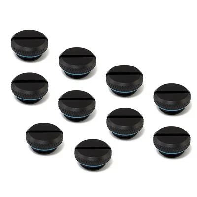 XSPC G1/4 Blank Plug V2 - Matte Black (10 Pack) - Image 1 of 4