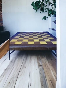 Antique vintage Folding Checkers And Chess Table By Twinplex No. 1-5 - Picture 1 of 15