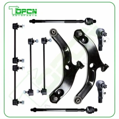 10x For 2001 -2003 Mazda Protege Front Lower Control Arms Sway Bars Tie Rod Ends Foto 1 de 4