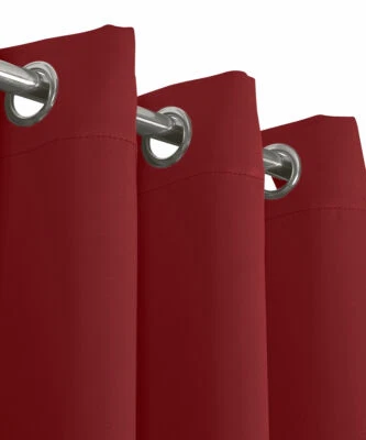 Pair of Ava Blackout Room Darkening Window Curtains with Tie Backs 54" W x 63" L - Image 1 of 4