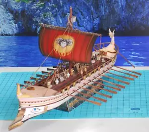 Kit modellino di carta artigianale Giasone e gli Argonauti Argo spedizione Argo giocattolo fatto a mano regalo - Foto 1 di 6