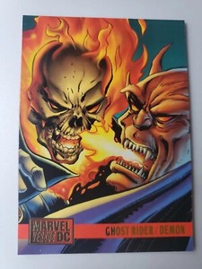 1995 DC Versus MARVEL GHOST RIDER VS DEMON Card Battles #59 Fleer Skybox