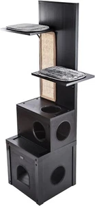 New Age Pet ecoFLEX Kitty Klimber - Cat Tree - Espresso - Picture 1 of 9