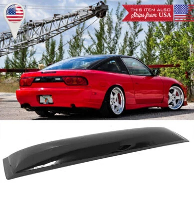 Alerón de techo trasero visera deflector ventilación sol lluvia ala sombra para 89-94 240SX S13 Foto 1 de 4