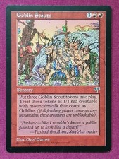 Magic The Gathering MIRAGE GOBLIN SCOUTS single red card MTG