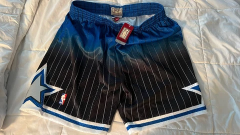 brand new Mitchell & Ness nba shorts vintage 2XL Orlando MAGIC! Cover
