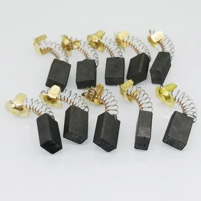 US Stock 10pcs 7mm x 11mm x 18mm Carbon Brushes Motor Brush Set Replacement #43 - Image 1 of 4