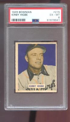 1949 Bowman #215 Kirby Higbe PSA 6 Graded Baseball Card MLB Pittsburgh Pirates - Image 1 of 2