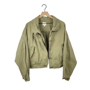 Melrose and Market olive green lightweight button up jacket - Picture 1 of 6