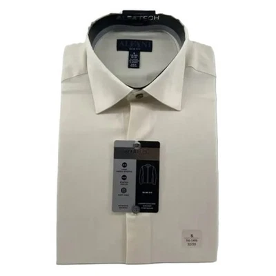 Camisa Alfani Alfatech Para Hombre Pequeña 14-14.5 32/33 Manga Larga Abotonada Lt Bronceada NUEVA Foto 1 de 4