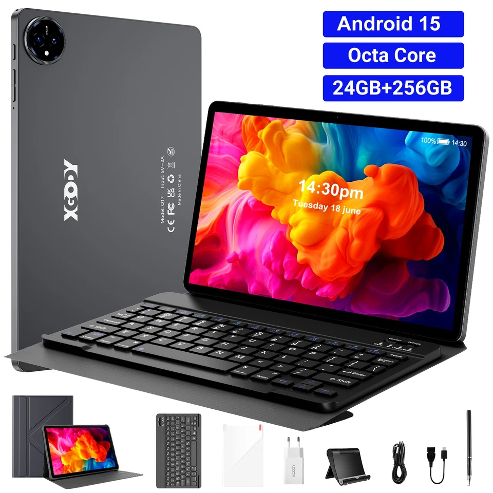 2025 Neu 14 Zoll Tablet Android 16 24GB RAM+256GB 8000mAh 4G LTE 2SIM WlFl GPS - Bild 1 von 1