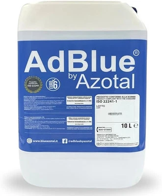 AZOTAL ADBLUE ADDITIVO Liquido per Gas di Scarico Motori Diesel 10Litri (con beccuccio)