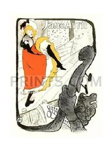 Henri De Toulouse-Lautrec Jane Avril Litografía Baile Reproducción Litografía - Imagen 1 de 1