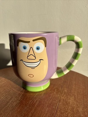 Disney Parks Toy Story Buzz Lightyear Large Mug Green / White Stripes Rare - Image 1 of 4