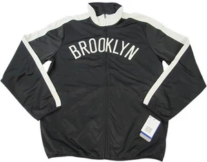 New Brooklyn Nets Mens Sizes M-XL Black Full Zip Track Jacket by G-III - Picture 1 of 8