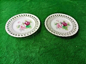 Vintage Rossetti Chicago USA Hand Painted Plate Made Roses Floral in Occupied 5" - Picture 1 of 5
