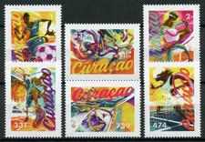 Curacao Sports Stamps 2020 MNH Basketball Baseball Football Tennis 6v Set