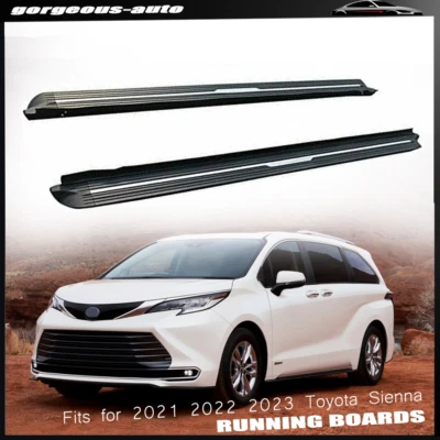 2Pcs Fit 2021 2022 2023 2024Toyota Sienna XL40 Side Steps Nerf Bar Running Board - Image 1 of 4