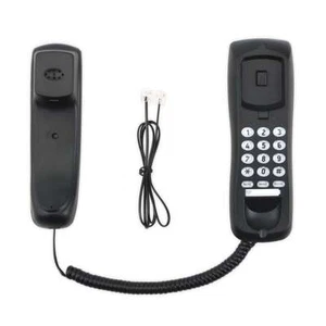 Telefon stacjonarny przewodowy stacjonarny telefon stacjonarny telefon stacjonarny montaż ścienny biuro domowe - Zdjęcie 1 z 12