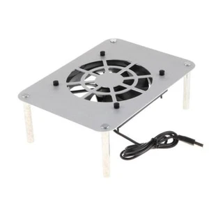 USB 5V Router Lüfter Lüfter Für Empfänger Laptop Silber - Afbeelding 1 van 9