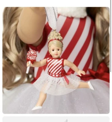 NEW American Girl Nutcracker Land of the Sweets Ornament Peppermint Dancer NIB - Image 1 of 4