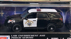 Motormax 1/43 CHP California Highway Patrol Ford PI Utility Police SUV 79480