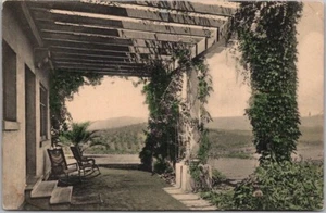 Postal de LAKESIDE, San Diego Co CA 1910 "Residencia de J.H. Pequeño" coloreado a mano - Imagen 1 de 2