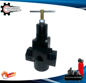 Arrow Pneumatics R398 High Flow Regulator 1" FNPT / 600 CFM / 250 PSI Max Inlet - Picture 1 of 7