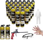 STANLEY Closed Cell Spray Foam Insulation Can 24 Pack Set - Gun/Cleaner Included