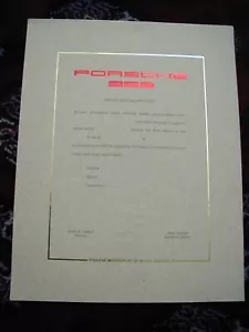 Porsche certificate from the 959 Special Edition program Sport Version 1985 ? - Picture 1 of 4