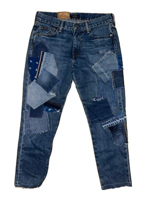 Pantalones de mezclilla para mujer Polo Ralph Lauren Avery Boyfriend azules retazos desgastados 27 nuevos con etiquetas Foto 1 de 4
