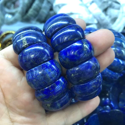 1Шт натуральный лазурит кристалл эластичной браслет Рейки подарок Lucky амулет 01A - Изображение 1 из 4