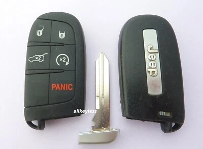 OEM 2014-22 JEEP GRAND CHEROKEE smart keyless remote key fob 68143505 "B" stock - Image 1 of 4