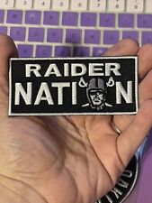 (1) NFL OAKLAND RAIDERS PATCH IRON-ON ITEM 3" Raider Nation