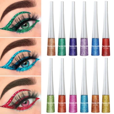 Glitter Glitter Eye Makeup Liquid Waterproof Eyeliner Bun *? - Image 1 of 4
