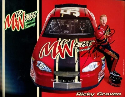 Tarjeta de héroe firmada por Ricky Craven Midwest Transit Foto 1 de 2