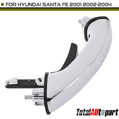 Plastic Chrome Liftgate Handle for Hyundai Santa Fe 2001 2002 2003 2004 Tailgate - Image 1 of 4