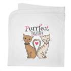 'Purrfect Together' Cotton Baby Blanket / Shawl (BY00032492)